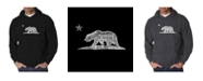 LA Pop Art Men's Word Art Hoodie - California Bear